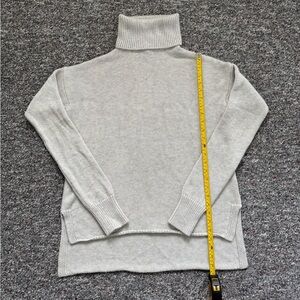 Joie Wool blend Light Gray Turtleneck Knit Sweater